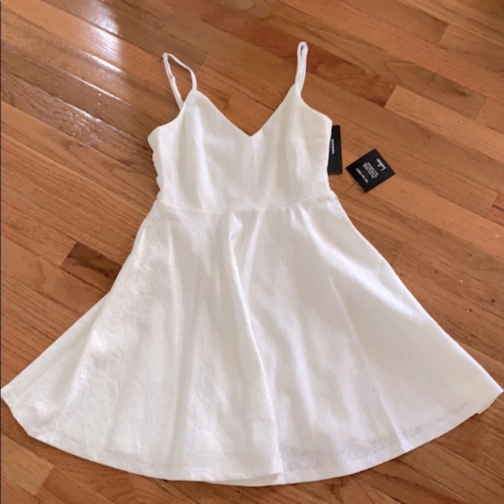 lulus white lace mini dress